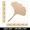 Ginkgo Leaf Unfinished Craft Wood Holiday Christmas Tree DIY Pre-Drilled Ornament